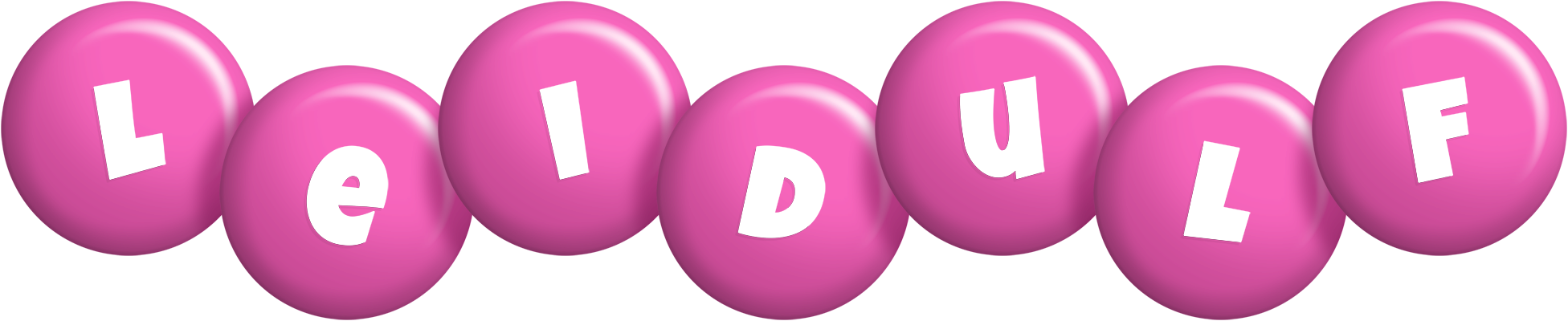 Leidulf candy-pink logo