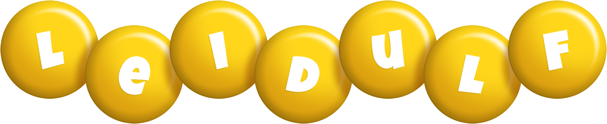 Leidulf candy-yellow logo