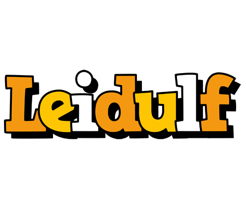 Leidulf cartoon logo