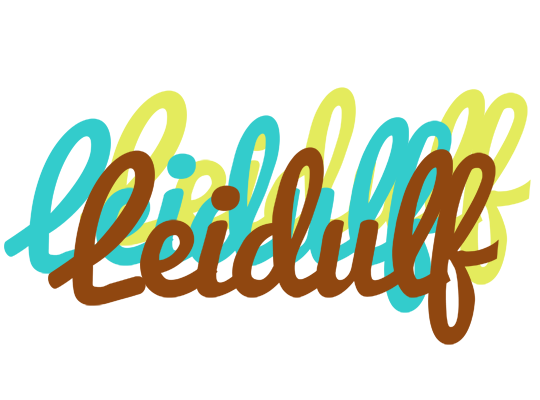 Leidulf cupcake logo