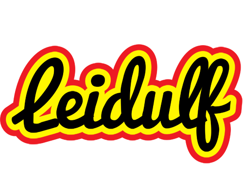 Leidulf flaming logo