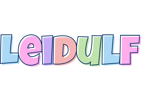 Leidulf pastel logo