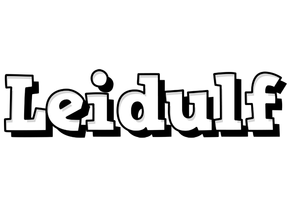 Leidulf snowing logo