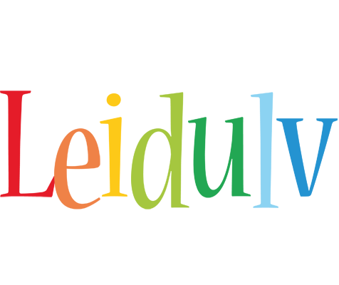 Leidulv birthday logo
