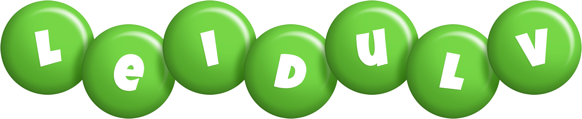 Leidulv candy-green logo