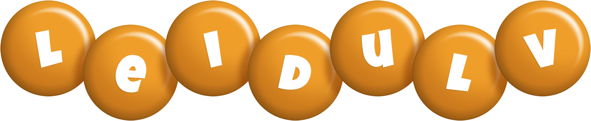 Leidulv candy-orange logo