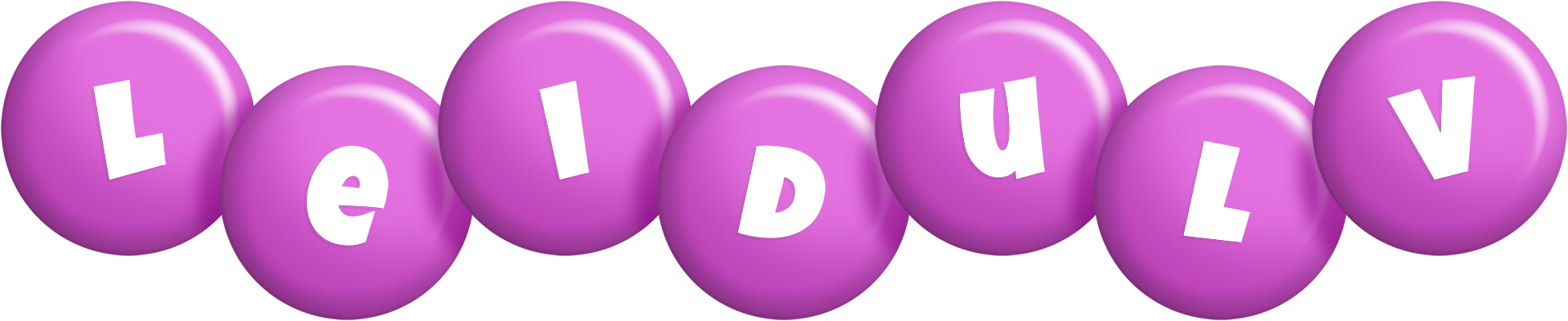 Leidulv candy-purple logo