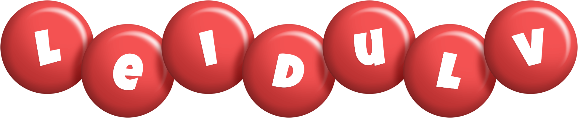 Leidulv candy-red logo