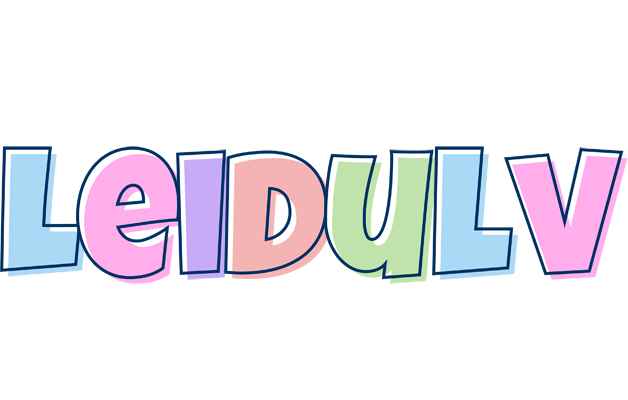 Leidulv pastel logo