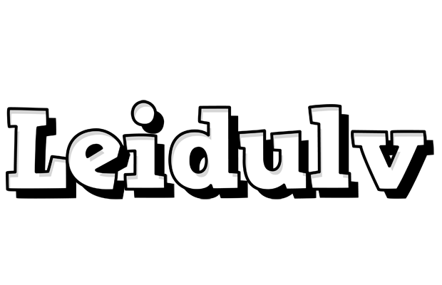 Leidulv snowing logo