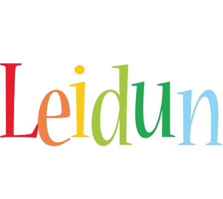 Leidun birthday logo