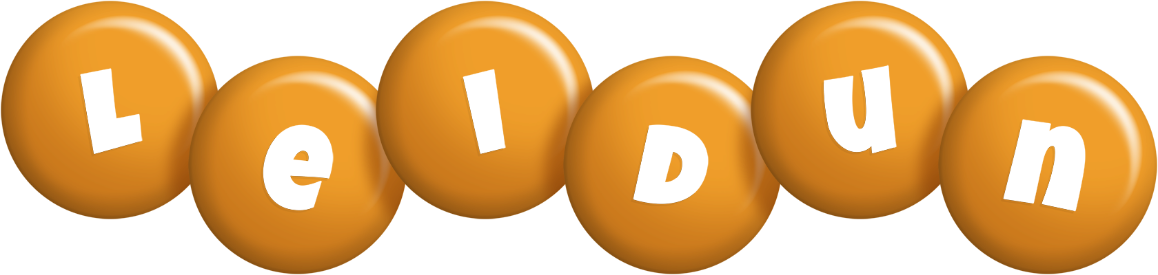 Leidun candy-orange logo