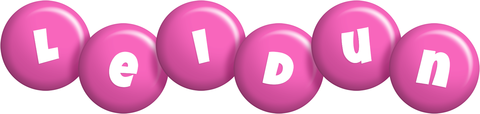 Leidun candy-pink logo
