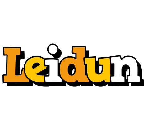 Leidun cartoon logo