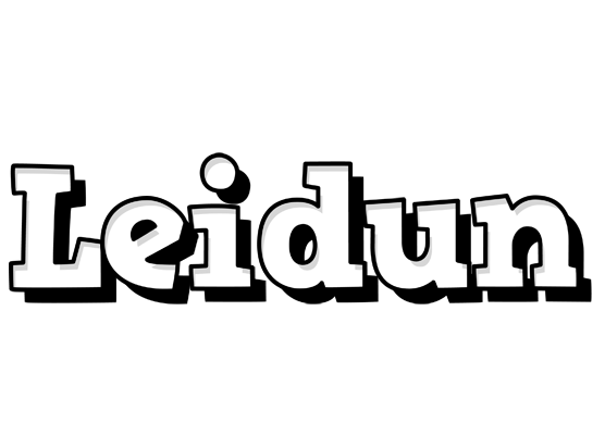 Leidun snowing logo
