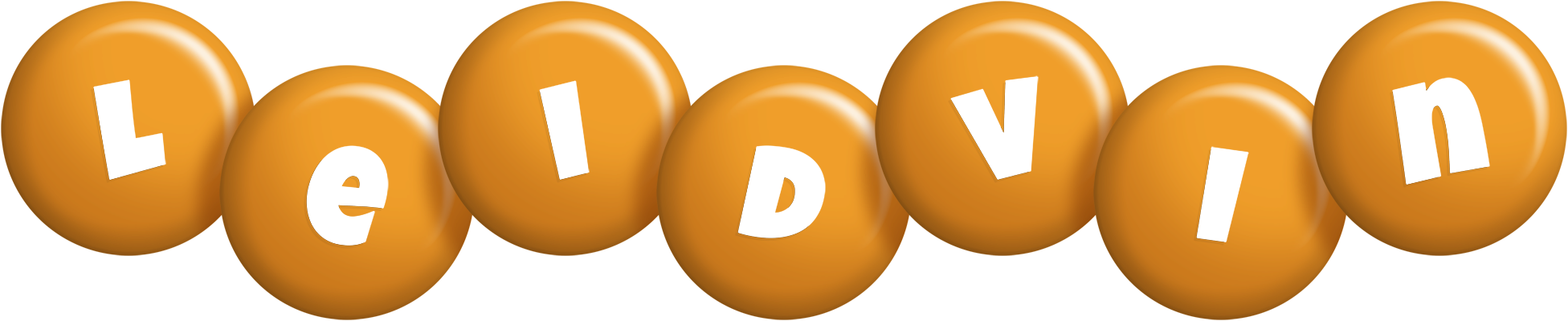 Leidvin candy-orange logo