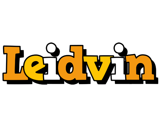 Leidvin cartoon logo