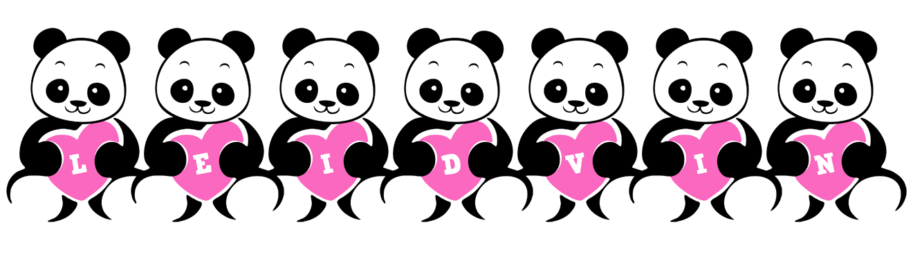 Leidvin love-panda logo