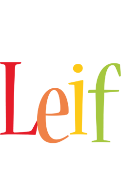 Leif birthday logo