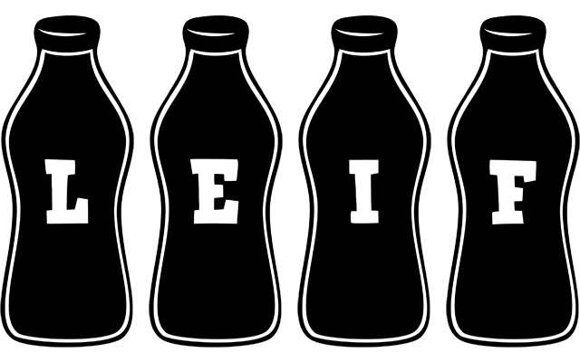 Leif bottle logo