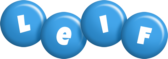 Leif candy-blue logo