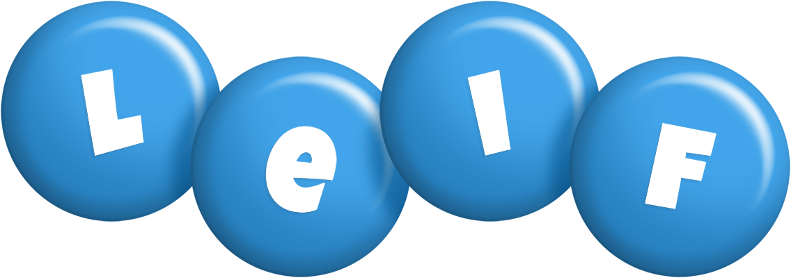 Leif candy-blue logo