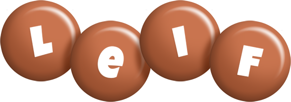 Leif candy-brown logo