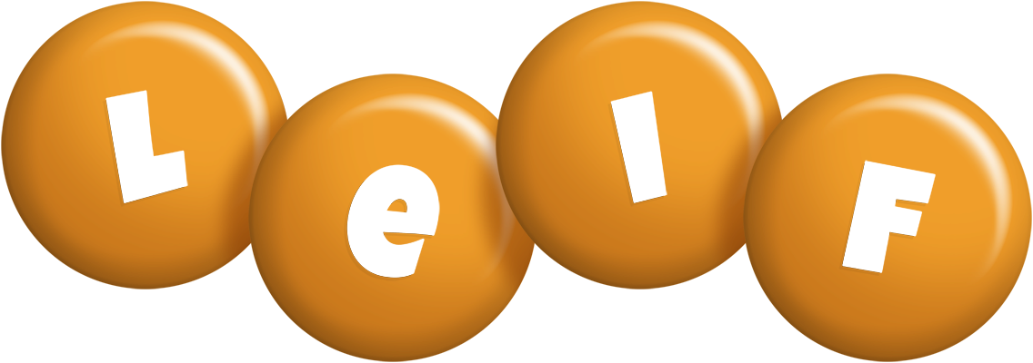 Leif candy-orange logo