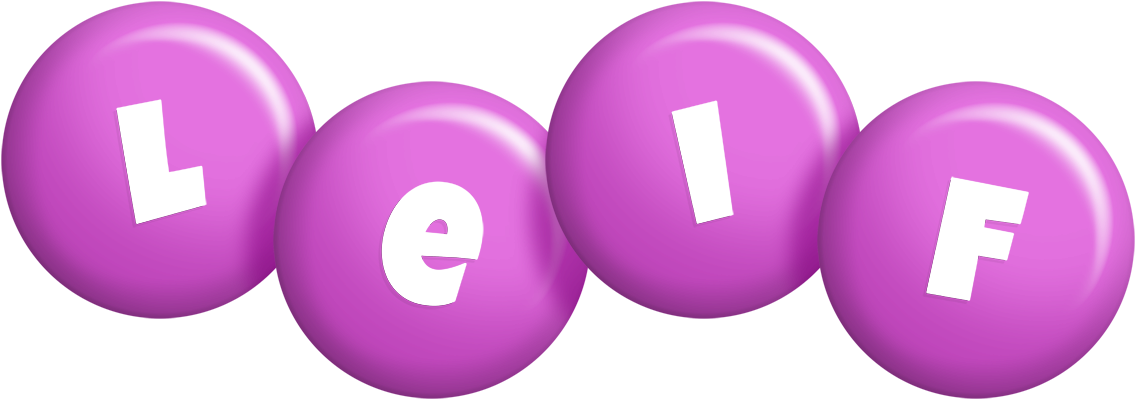 Leif candy-purple logo