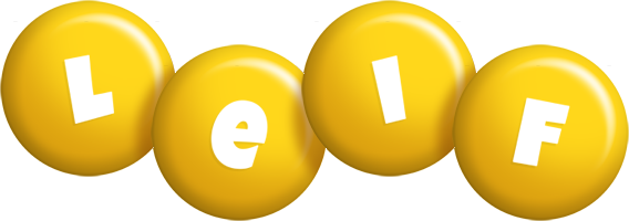 Leif candy-yellow logo