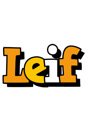Leif cartoon logo