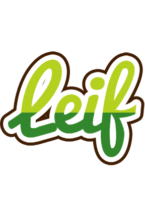 Leif golfing logo