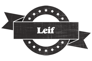 Leif grunge logo