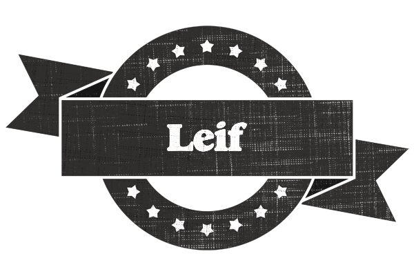 Leif grunge logo