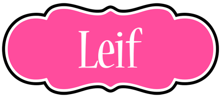 Leif invitation logo