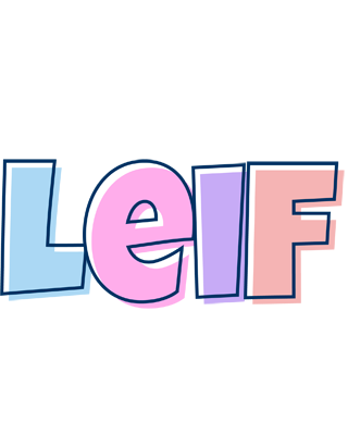 Leif pastel logo