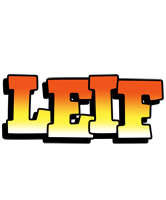 Leif sunset logo