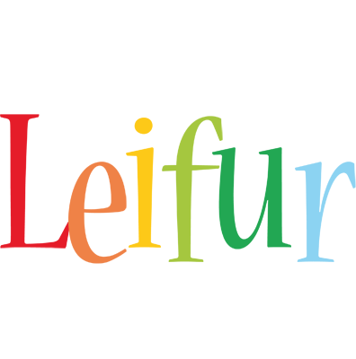 Leifur birthday logo
