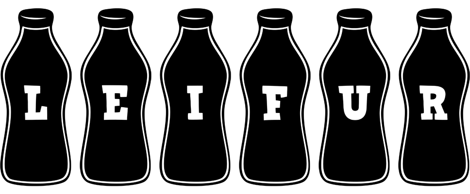 Leifur bottle logo