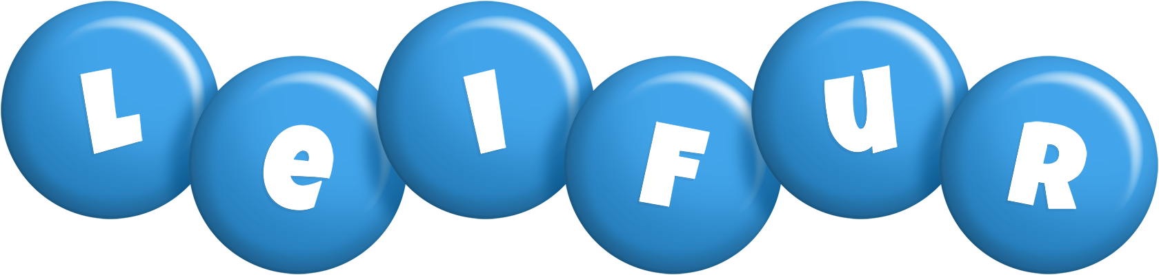 Leifur candy-blue logo