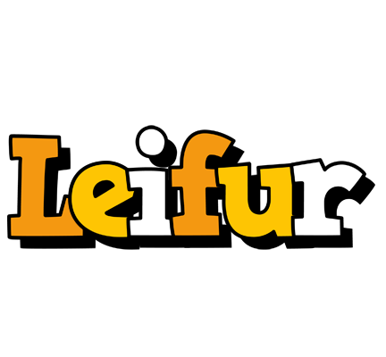 Leifur cartoon logo