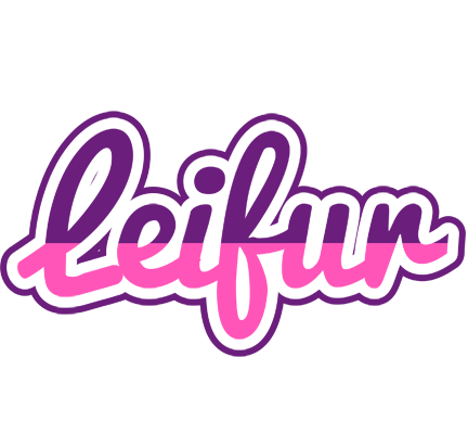 Leifur cheerful logo