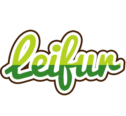 Leifur golfing logo