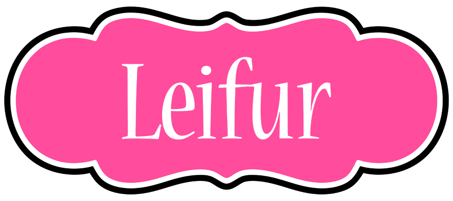 Leifur invitation logo