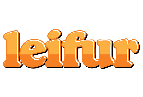 Leifur orange logo