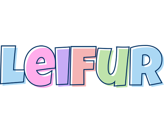 Leifur pastel logo