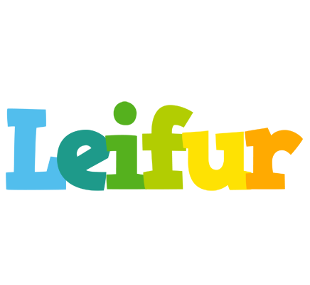 Leifur rainbows logo