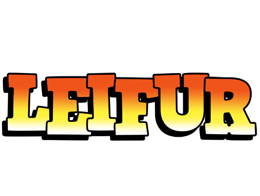 Leifur sunset logo