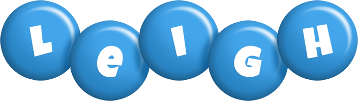 Leigh candy-blue logo
