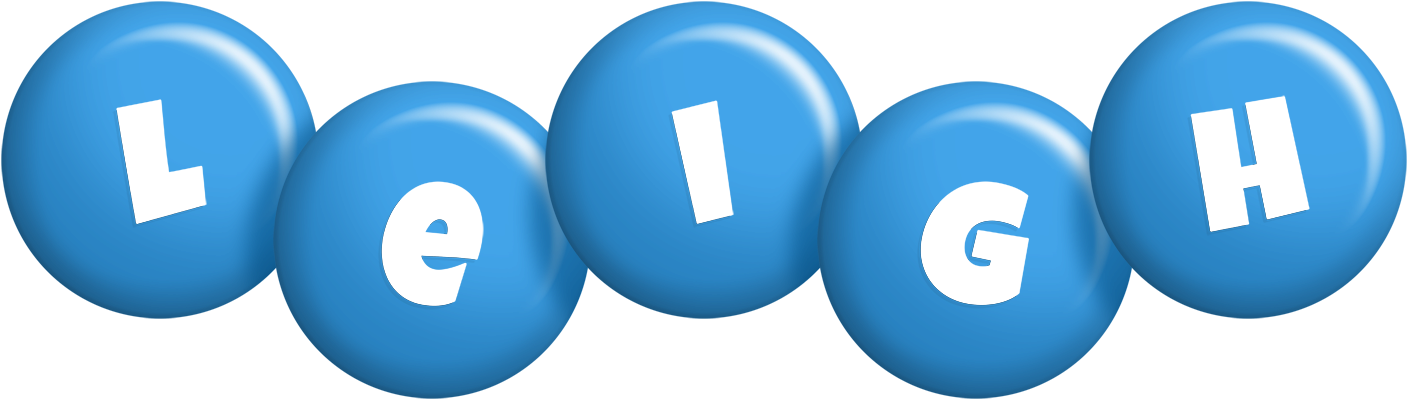Leigh candy-blue logo
